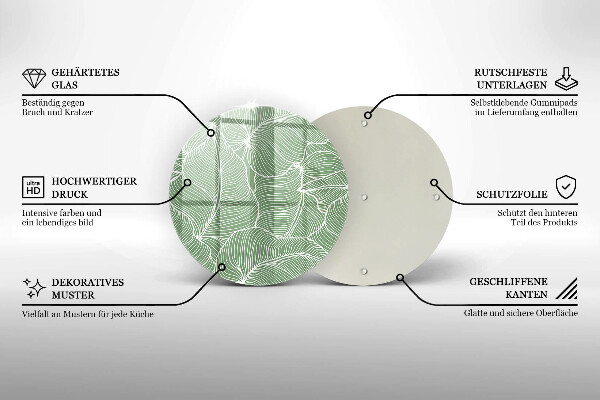 Protection plaque induction Feuilles linéaires