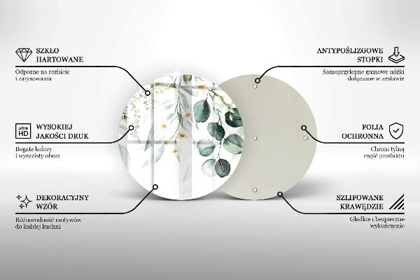 Protection plaque induction Plantes aquarelles