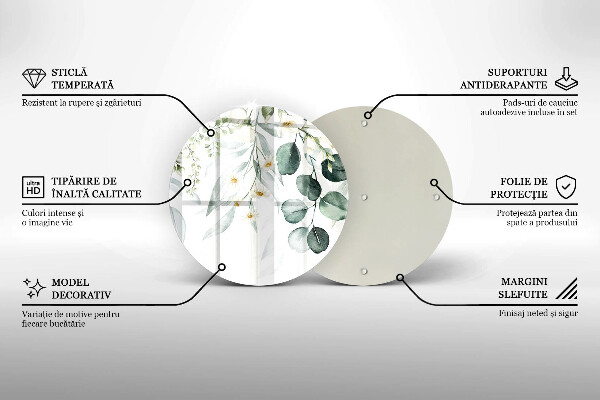 Protection plaque induction Plantes aquarelles