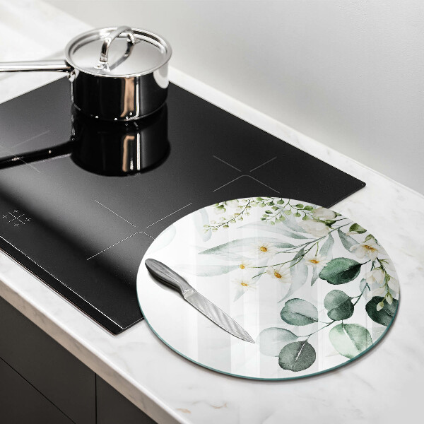 Protection plaque induction Plantes aquarelles