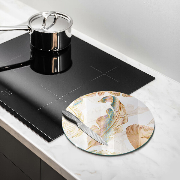 Protection plaque induction Plumes et feuilles de bohème