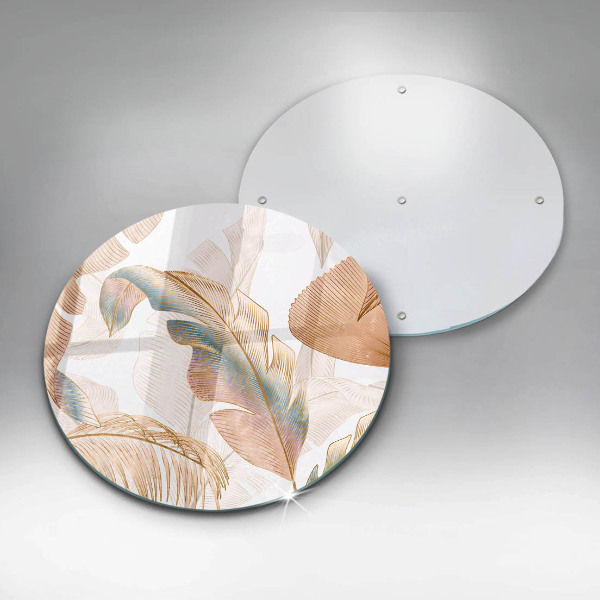 Protection plaque induction Plumes et feuilles de bohème