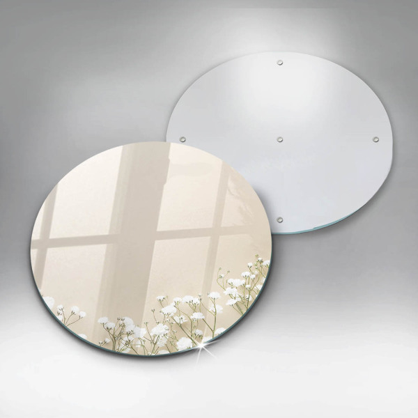 Protection plaque induction Fleurs de bohème en plâtre