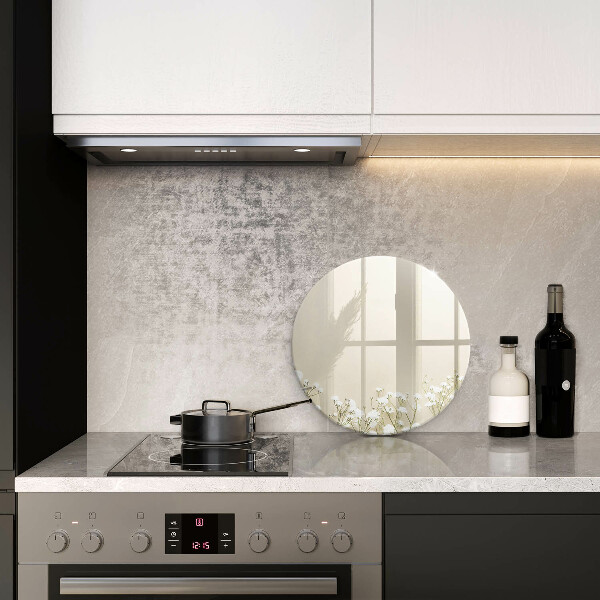 Protection plaque induction Fleurs de bohème en plâtre