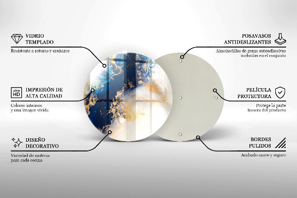 Protection plaque induction Abstraction avec du bleu