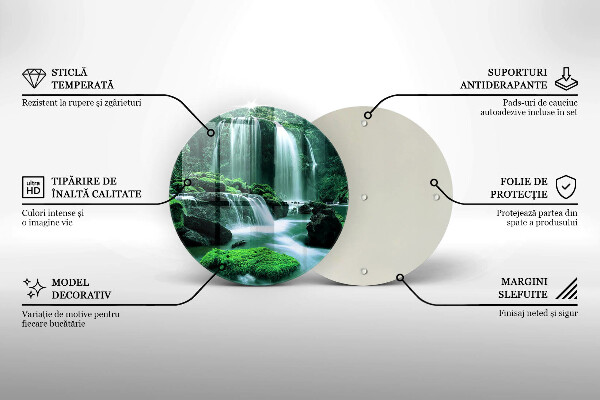 Protection plaque induction Cascade sauvage dans la jungle