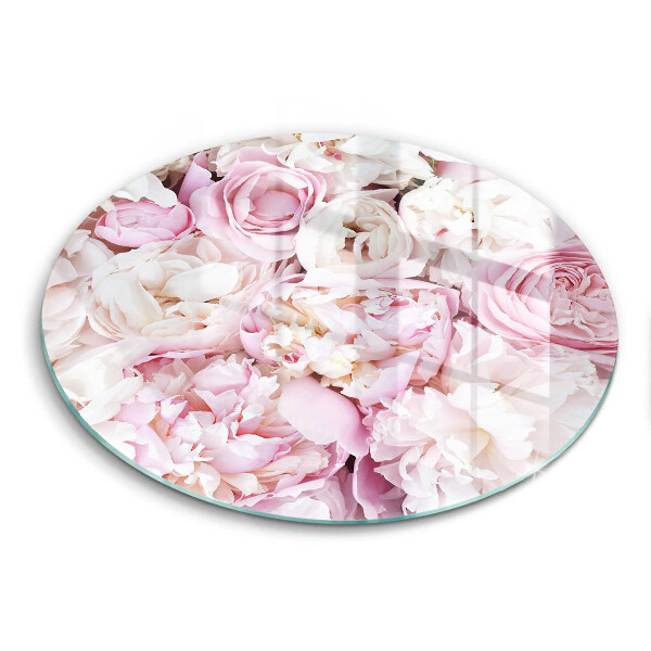 Protection plaque induction Bouquet de pivoines