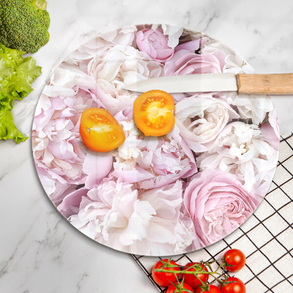 Protection plaque induction Bouquet de pivoines