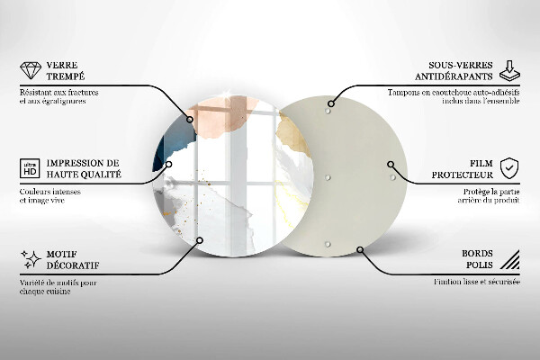 Protection plaque induction Taches abstraites