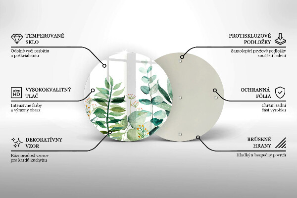 Protection plaque induction Illustration de feuilles de plantes