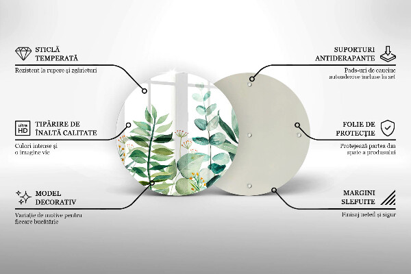 Protection plaque induction Illustration de feuilles de plantes