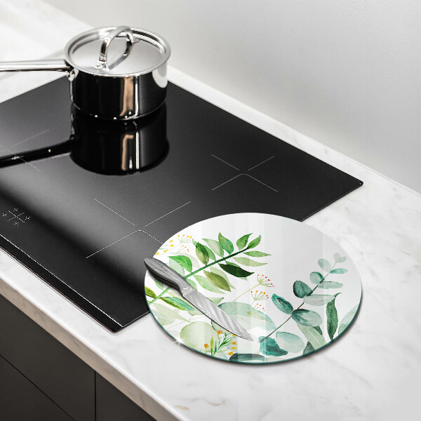 Protection plaque induction Illustration de feuilles de plantes