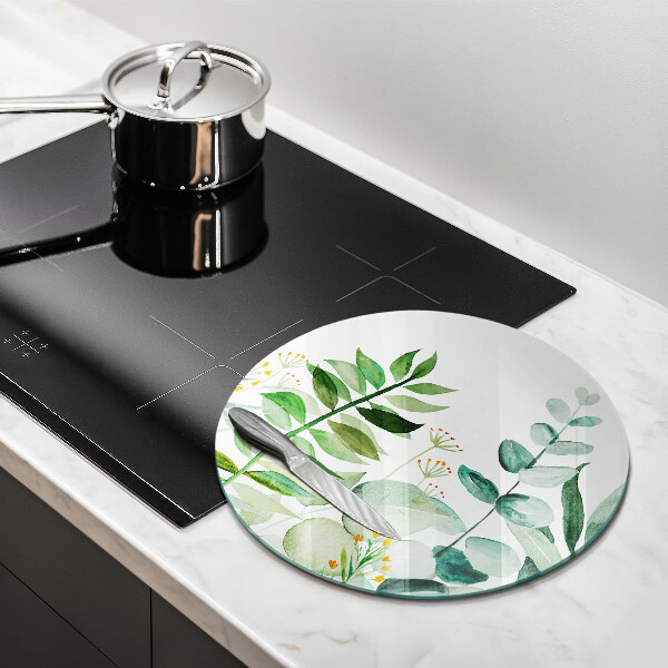 Protection plaque induction Illustration de feuilles de plantes