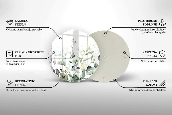 Protection plaque induction Plantes aquarelles