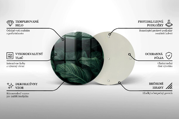 Protection plaque induction Feuilles sombres