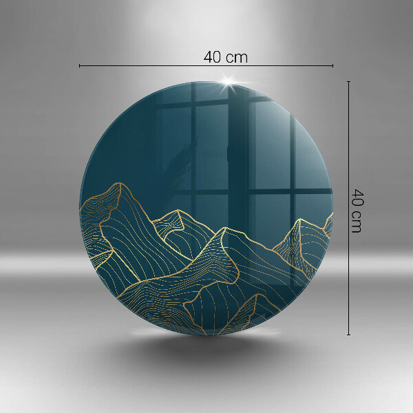 Protection plaque induction Montagnes abstraites