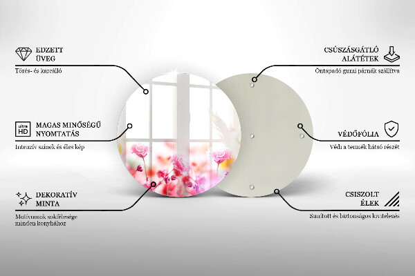 Protection plaque induction Prairie fleurie