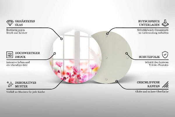 Protection plaque induction Prairie fleurie