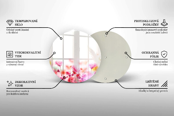 Protection plaque induction Prairie fleurie