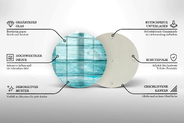 Protection plaque induction Planches de bois vintage
