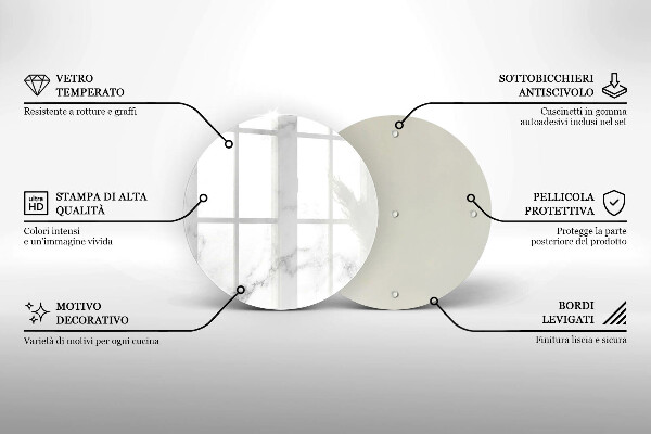 Protection plaque induction Marbre moderne