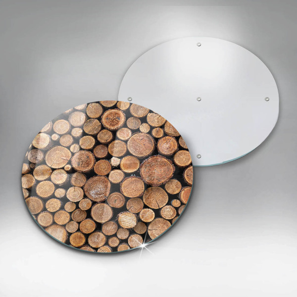 Protection plaque induction Des troncs d'arbres