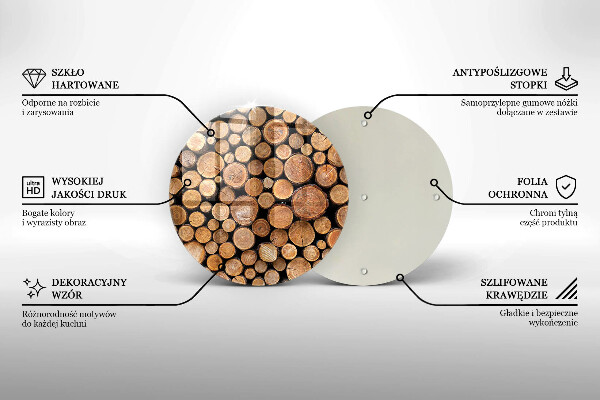 Protection plaque induction Des troncs d'arbres