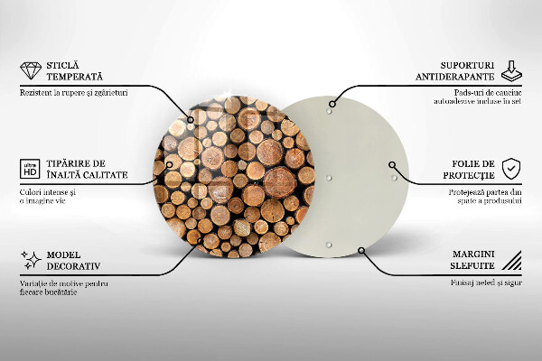 Protection plaque induction Des troncs d'arbres