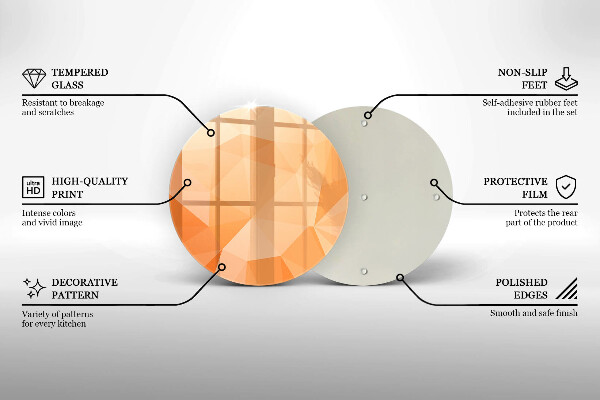 Protection plaque induction Fond géométrique