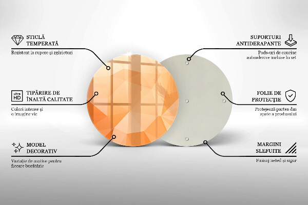 Protection plaque induction Fond géométrique