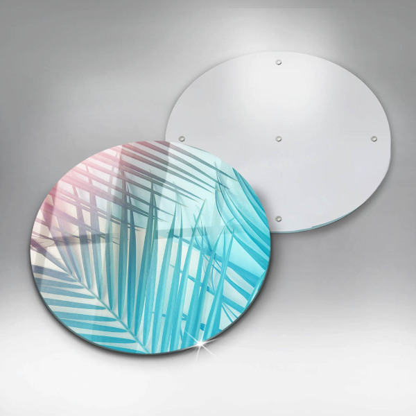 Protection plaque induction Feuilles pastel