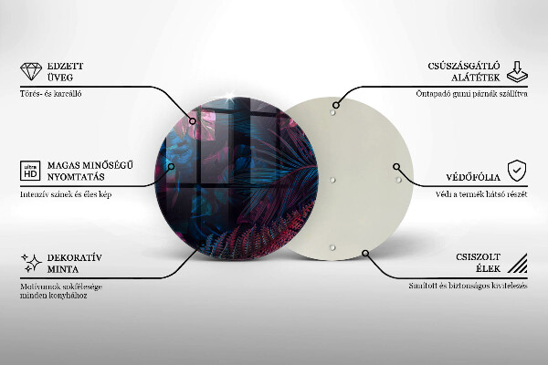 Protection plaque induction Jungle sombre