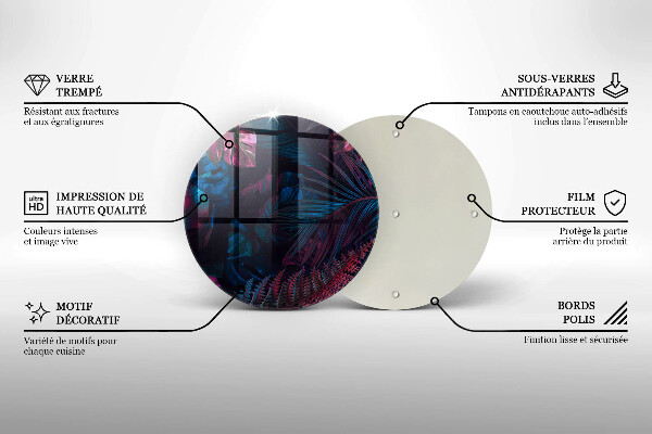 Protection plaque induction Jungle sombre