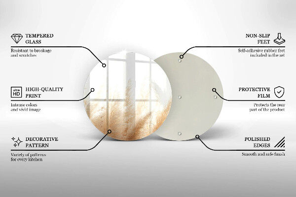 Protection plaque induction Herbe de la pampa