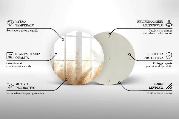 Protection plaque induction Herbe de la pampa