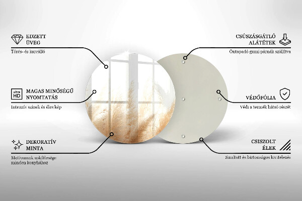 Protection plaque induction Herbe de la pampa