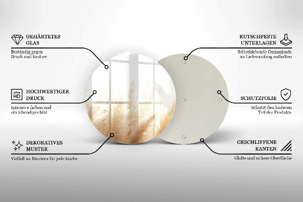 Protection plaque induction Herbe de la pampa