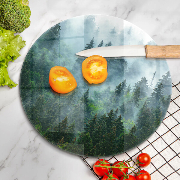 Protection plaque induction Forêt dans le brouillard