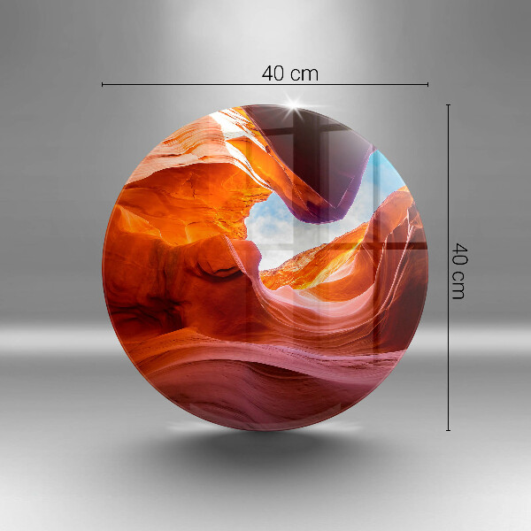 Protection plaque induction Paysage rocheux du canyon