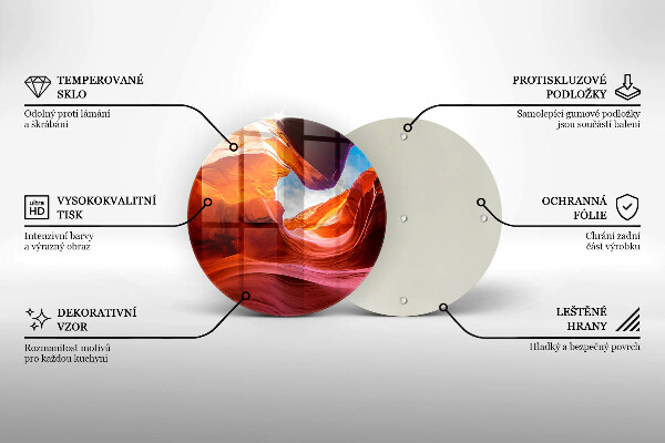 Protection plaque induction Paysage rocheux du canyon