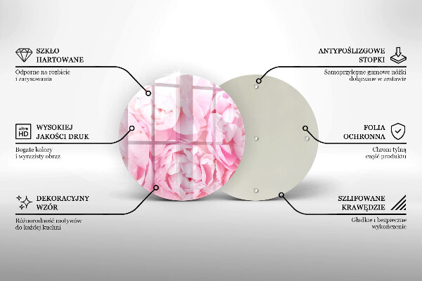 Protection plaque induction Pivoines délicates