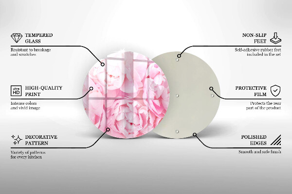 Protection plaque induction Pivoines délicates