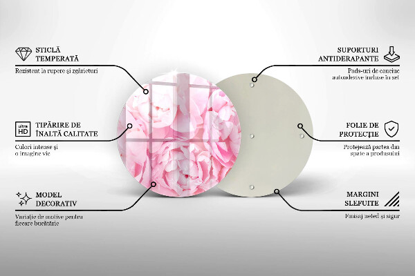 Protection plaque induction Pivoines délicates