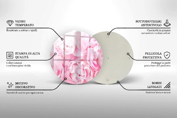Protection plaque induction Pivoines délicates