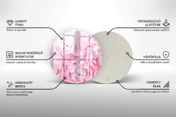 Protection plaque induction Pivoines délicates