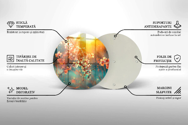 Protection plaque induction Les pommiers fleurissent au soleil