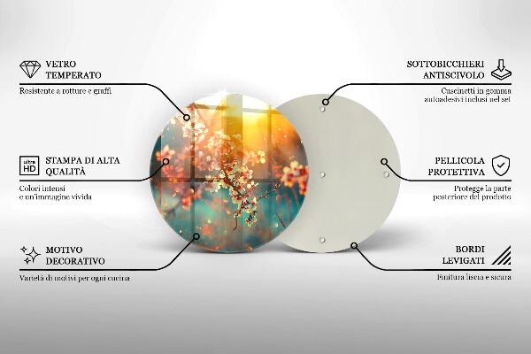 Protection plaque induction Les pommiers fleurissent au soleil