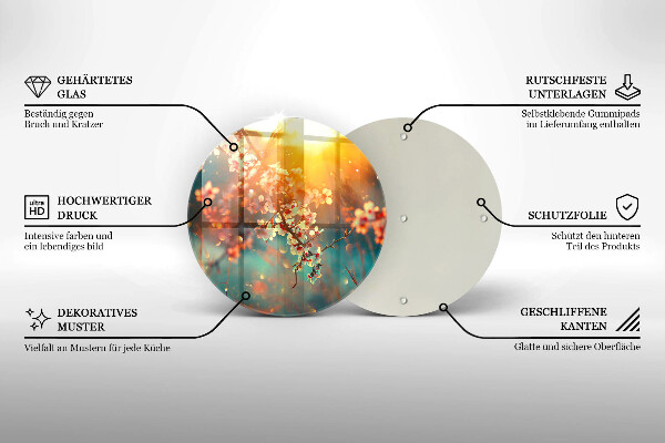 Protection plaque induction Les pommiers fleurissent au soleil