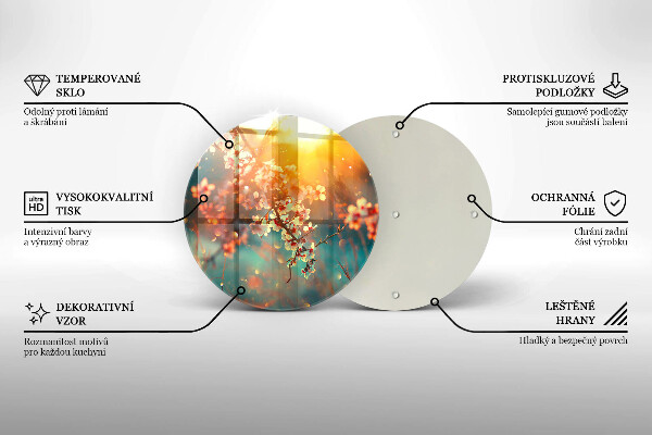 Protection plaque induction Les pommiers fleurissent au soleil