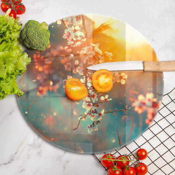 Protection plaque induction Les pommiers fleurissent au soleil